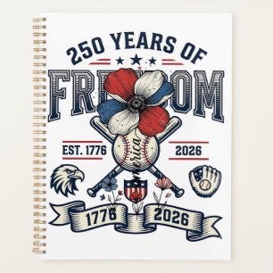 America Floral Patriotic Vintage Vector Design_1 Planner