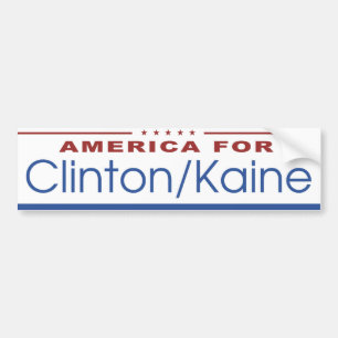 America for Clinton / Kaine 2016 Bumper Sticker