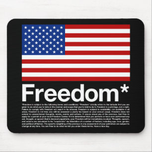 America: Freedom terms and conditions Mouse Mat