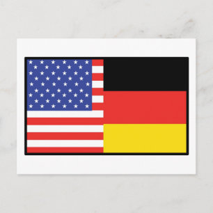 America Germany Postcard