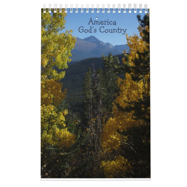 America, God's Country You Pick the Dates Calendar (Cover)