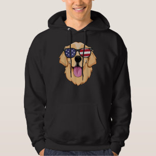 America Golden Retriever 4th Of July For Men Boys Hoodie