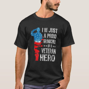 America Grandchild Patriotic Veterans Day Men Wome T-Shirt