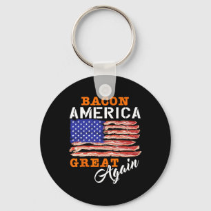 America Great Again Shirt Funny Barbecue Bbq 2024  Key Ring