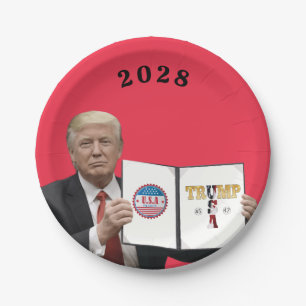 America Great Trump 45 47 2024 Paper Plate