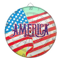AMERICA Grunge Style Typography, Colourful USA Fla