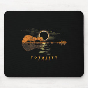 America Guitar Totality 04 08 24 Total Solar Eclip Mouse Mat