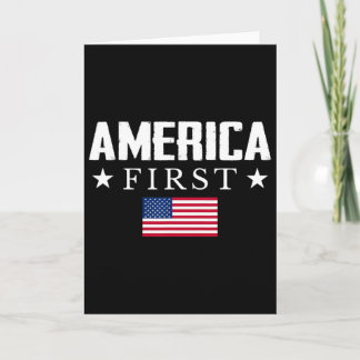 America Guitarist Music Usa Flag Guitar  Card