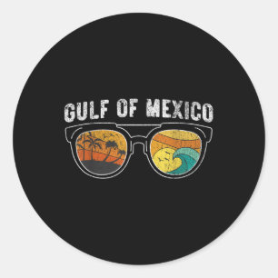 America Gulf Mexico - Gulf Of Usa America 2025 Ret Classic Round Sticker