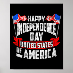 America happy independence day poster