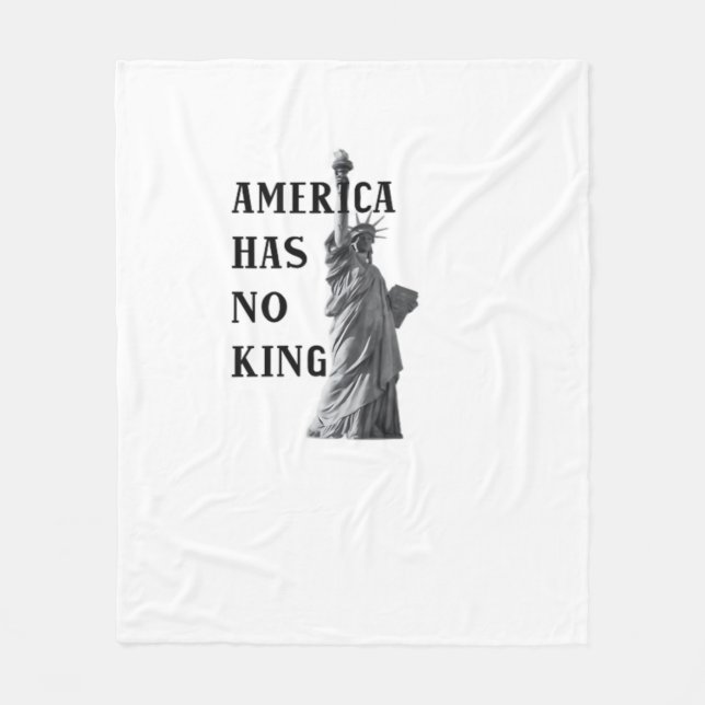 America Has No King Classic Fleece Blanket (Front)