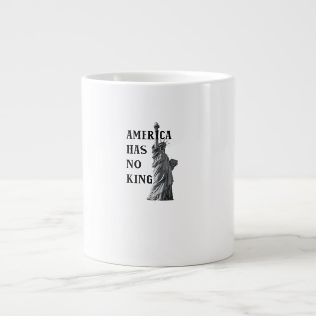 America Has No King Classic Large Coffee Mug (Front)