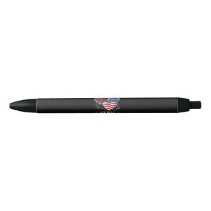 America Hearts 1776-2026 Patriotic Black Ink Pen