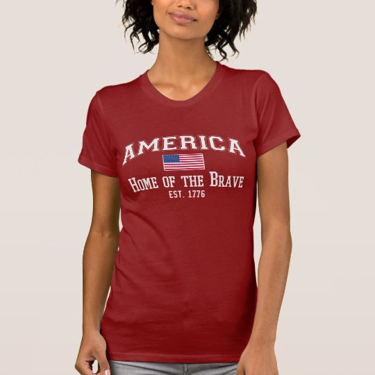AMERICA Home of the BRAVE Est. 1776 Tee