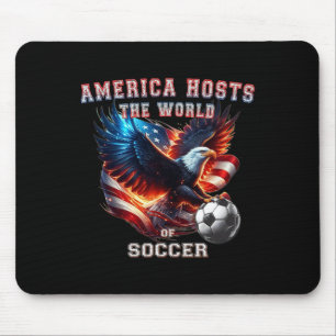 America Hosts The World Of Soccer. Soccer Fan Mouse Mat