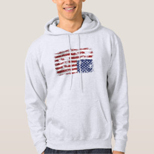 America In Distress - Upside Down Flag Hoodie