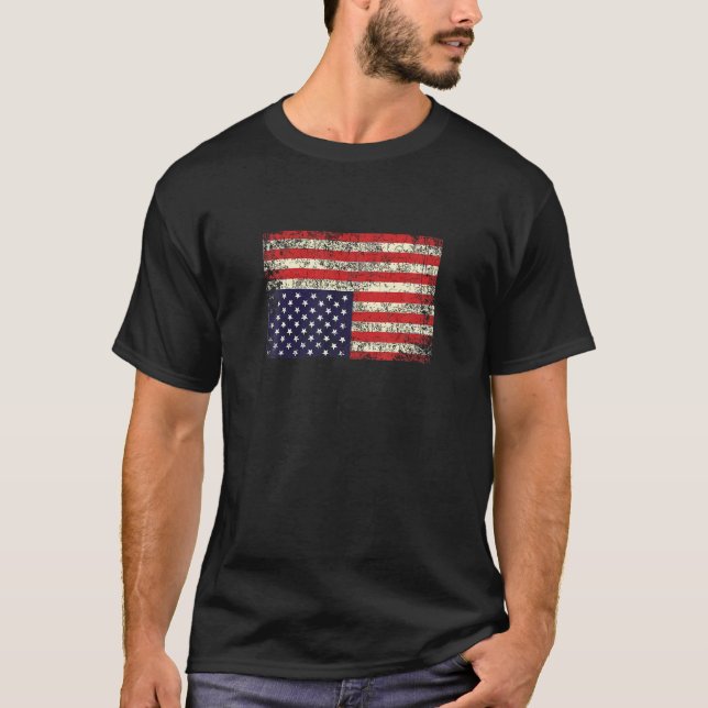 America in Distress Upside Down Flag T Shirt (Front)