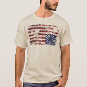 America In Distress - Upside Down Flag T-Shirt