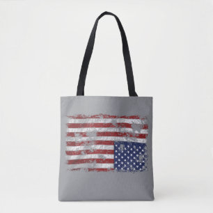America In Distress - Upside Down Flag Tote Bag