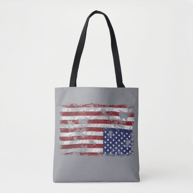 America In Distress - Upside Down Flag Tote Bag (Front)