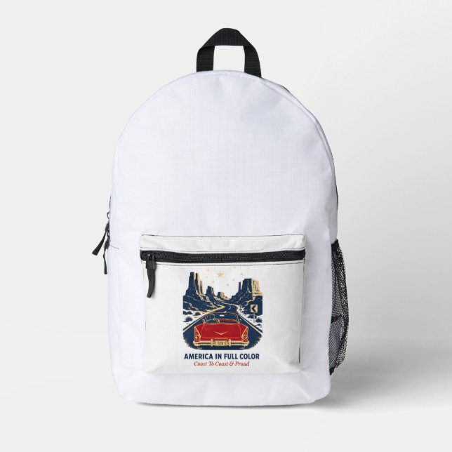 America In Full Colour Backpack (Front)