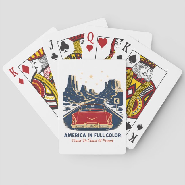 America In Full Colour Playing Cards (Back)