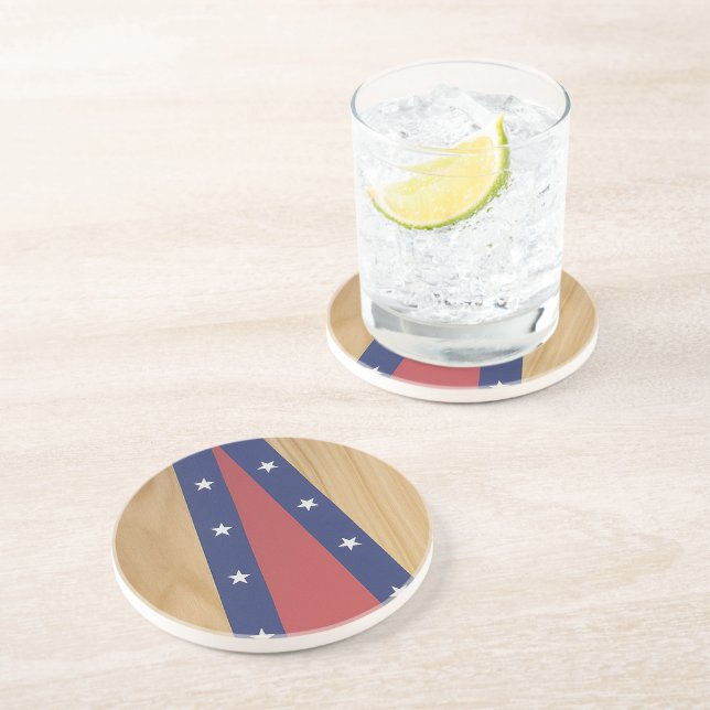 America-Inspired Art | Flags, Jerseys & 4th of Jul Coaster (Side)