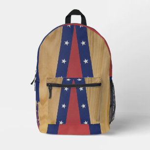 America-Inspired Art   Flags, Jerseys & 4th of Jul Printed Backpack