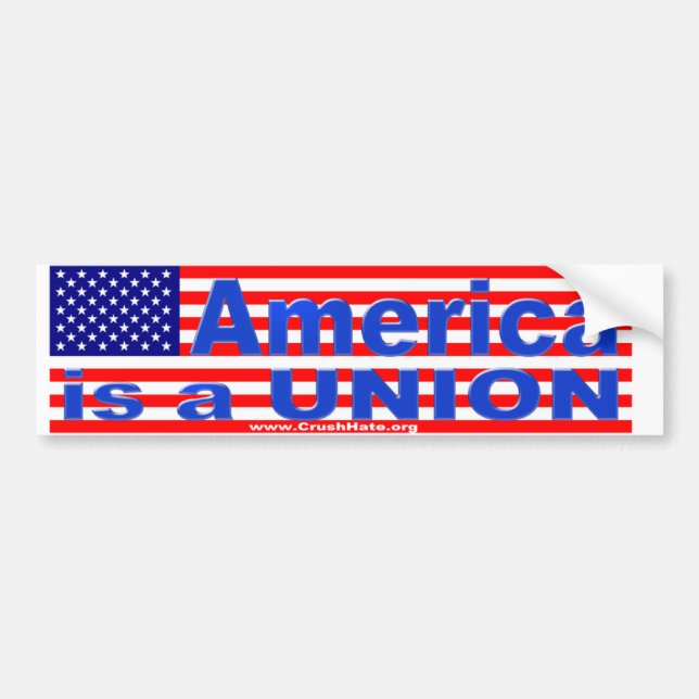 America is a UNION sticker (Front)
