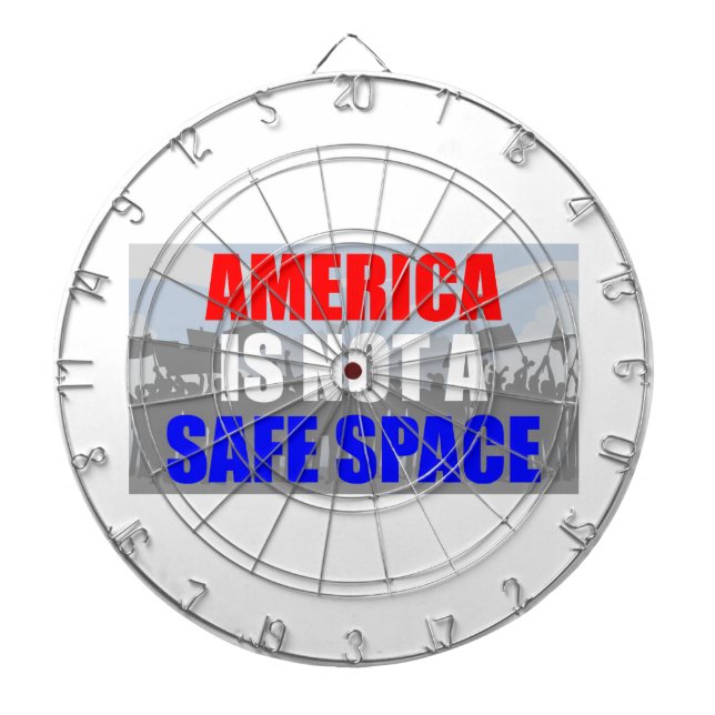 America Is Not A Safe Space Dartboard (Front)