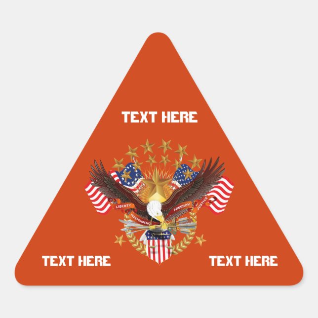 America Is Not Forgotten Triangle Only See Notes Sticker (Front)