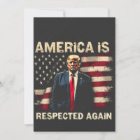 America is Respected Again Trump USA 4Th Of July