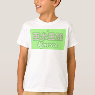 America kanji Written with grains of rice T-Shirt