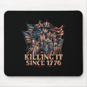 America Killing It Since 1776 Flag 4 Of July Mouse Mat