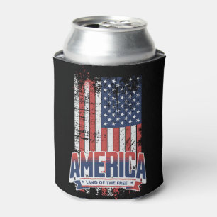 America - Land of the free Can Cooler