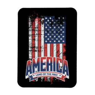 America - Land of the free Magnet