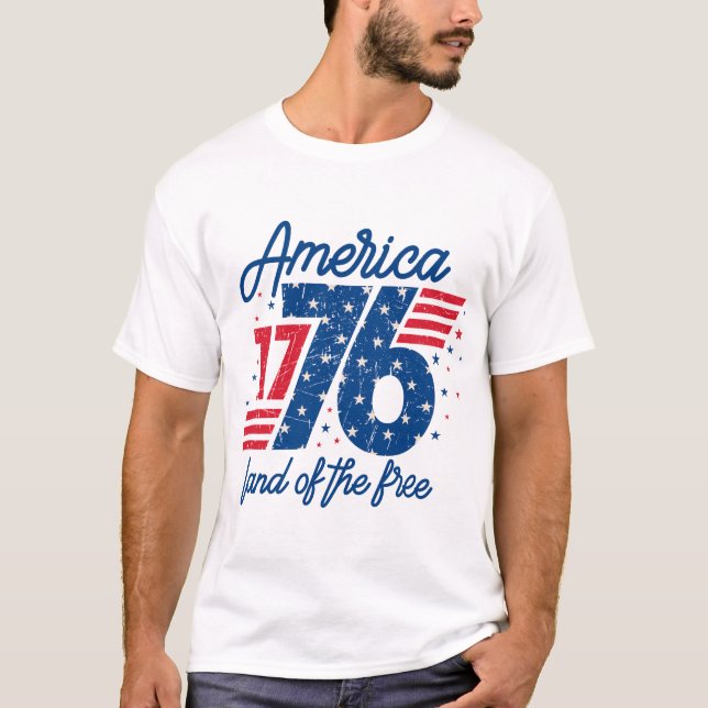 America Land Of The Free  T-Shirt (Front)