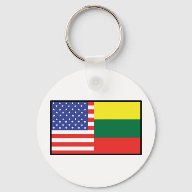 America Lithuania Key Ring (Front)