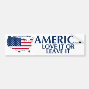 America, Love it or Leave it Bumper Sticker