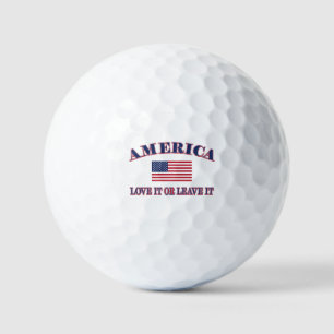 America Love it Or Leave It Golf Balls