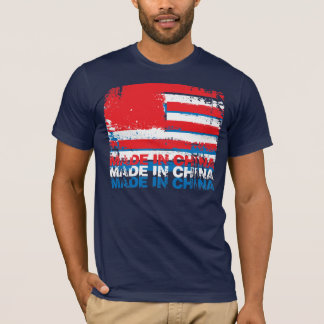 America Made in China - Layered - White T-Shirt