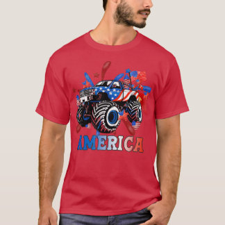 America Monster Truck 4th of July 2 T-Shirt