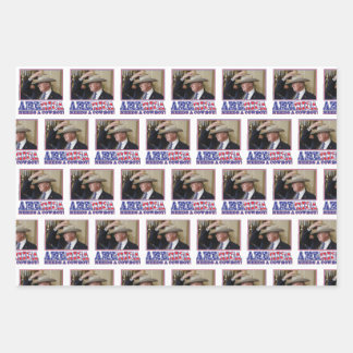 America Needs a Cowboy - Trump 2020 Wrapping Paper Sheet