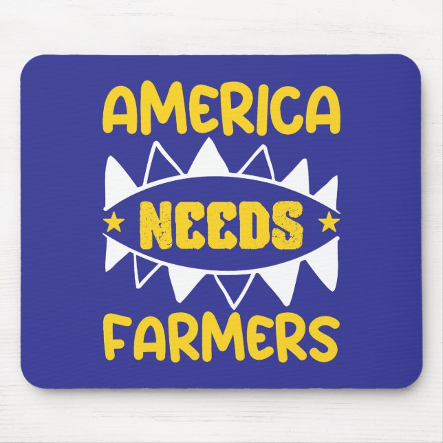 America Needs Farmers Mouse Mat (Front)