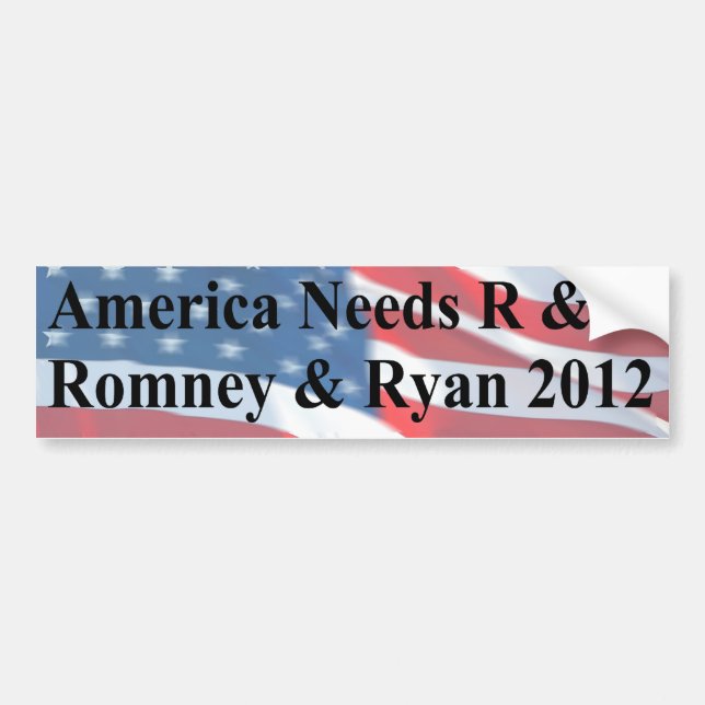 America Needs R and R Bumper Sticker (Front)