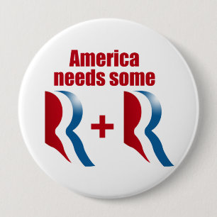 AMERICA NEEDS SOME R AND R.png 10 Cm Round Badge