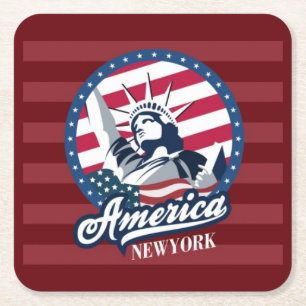America New York Coaster Set