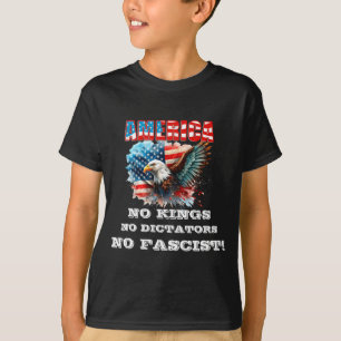 America No Kings No Dictators No Fascist T-Shirt