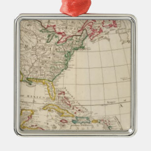 America north metal tree decoration