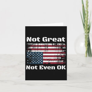 America Not Great Not Even Ok Americans Resist Tru Card